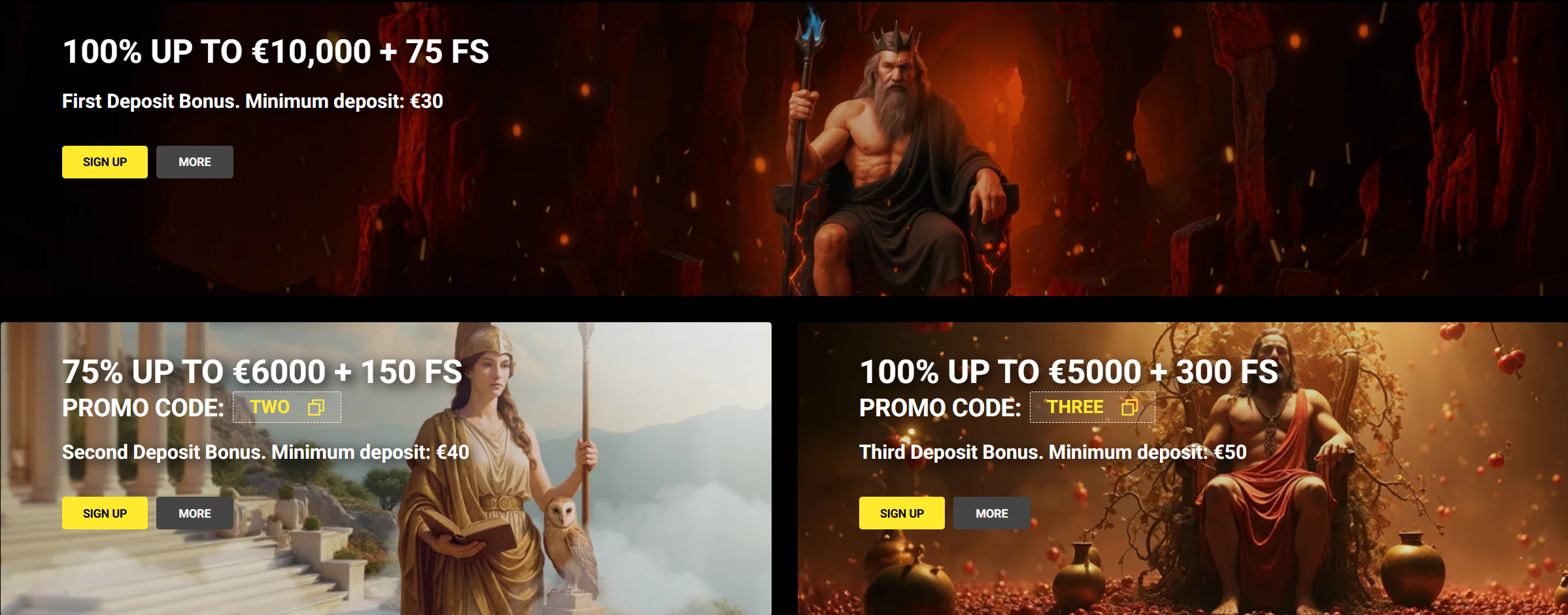 bonuses olympia casino